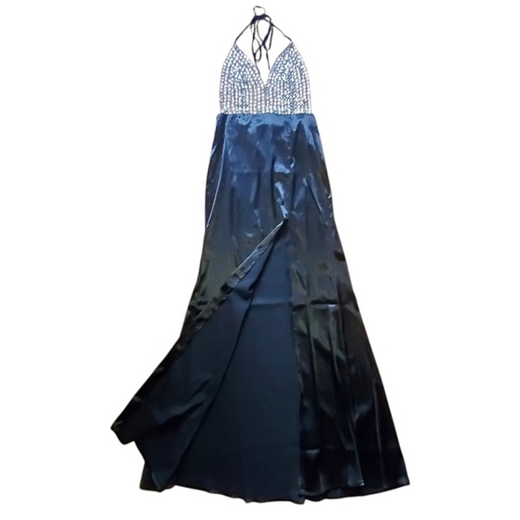 NWT FASHION NOVA diamonds forever embellished maxi dress - Picture 8 of 15